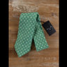 SOLD: CESARE ATTOLINI Napoli green linen tie authentic - NWT