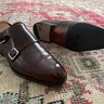 [SOLD] PRICE DROP Carmina brown calf double monks, Simpson last, UK7.5