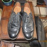 Vintage William Chatsworth Wingtip Oxford Dress Shoes Size 9.5US Black