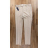 ZANELLA beige flat front wool linen mix trousers - 38 US / 54 EU