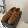***SOLD*** Alden Unlined Leisure Hand Sewn (LHS) Penny Loafers in Snuff Suede | Size 8.5C