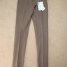 *SOLD* NWT Ferragamo Flat-Front Linen/Cotton Chino; EU46 [30"]