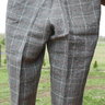 Hertling Plaid Linen Trousers