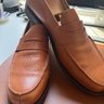 Paraboot x Drake’s Scotch Grain Penny Loafers Chestnut UK 10