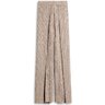 MISSONI Crystal Embroidered Wide-Leg Pants Pleated Crochet-Knit Silk IT40/S