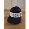 GUCCI black beige logo headband baseball cap - Size Large - NWT