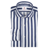 SOLD Cordone 1956 Navy Blue Stripe Shirt Size 15 US, 38 EU