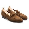 **CARMINA SNUFF SUEDE STRING LOAFER**