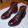 SOLD: Alden Color #8 Cap-toe Shell Cordovan Boots 9.5D US - Modified Last