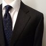 Raffaele Caruso Sartoria Parma suit, size 54R EU Charcoal herringbone SOLD