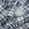 Brunello Cucinelli XXL Blue Gray Plaid Check 100% Linen Lightweight Sport Shirt
