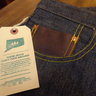 SOLD: PALMER TRADING CO. "Brimfield Buckle-Back" Denim Jeans. 34/36. LEATHER BUCKLE AT BACK!