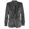 SOLD❗️MSGM Grey Velvet One Button Blazer Smoking Jacket IT48/US38