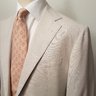 Brand new Sartoria Partenopea suit in size 54R w/patch pockets SOLD