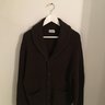 SOLD - Drakes Four Ply 100% Cashmere Brown Shawl Collar Cardigan Large