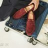 SOLD BNIB James Taylor brown suede loafer with rubber sole size 5UK 6US