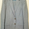 Sartoria Partenopea 40R Blue Striped 2-Button Wool Blend Suit
