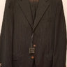 Sartoria Partenopea 42L Dark Olive Brown with Brown Stripes 3-roll-2.5 Wool Suit