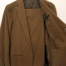 Sartoria Partenopea 42R Brown Corduroy 2 Button Cotton Blend Suit