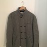 SOLD - NWOT Brunello Cucinelli Wool/Cashmere/Silk Double Breasted Grey Quilted Coat XL