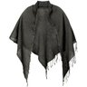 SOLD❗️IF ONLY WAS TRUE...YOHAN SERFATY Grey Cotton Crepe Wrap Scarf NEW