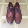 Alden J.Crew Longwing Blucher, 9D, Tobacco