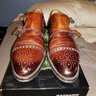 Magnanni Monk Strap Mid-Brown Shoes EU 41/US 8