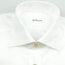 $795 New Kiton Napoli Solid White Superfine Lightweight Cotton Dress Shirt, 15.5 39EU