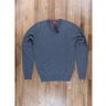 ISAIA solid gray wool v-neck sweater - Size Medium - NWT