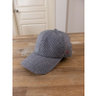SOLD: ISAIA gray wool houndstooth baseball cap - Size Medium / 58 cm