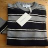 NWT Ferragamo Wool-Mohair Striped Jumper; Size S