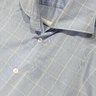 SOLD Suitsupply x Thomas Mason Light Blue Glen Check Shirt Size 15