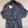 Brand New Loro Piana 2 Button Blue Sweater Jacket Cotton Silk 48 $2795