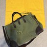 Ettinger London Piccadilly Canvas Tote in Olive