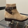 TLB Artista Jodhpur Boots, Light Beige Suede