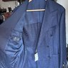 The Armoury Ring Jacket - Wool Vintage Sportex Model 6 Sport Coat - Blue - Size 46