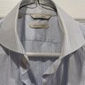 SOLD Suitsupply Blue Pencil Stripe Shirt Size 15