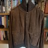 *SOLD* Anglo Italian Flip Collar Bomber Brown Suede