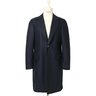 Ring Jacket Navy Overcoat Vintage VBC Double Melton Wool (Single Breasted Chesterfield Coat)