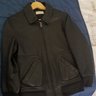 Louis W x APC black leather jacket XS