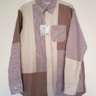 Engineered Garments KHAKI/WHITE CANDY STRIPE BROADCLOTH