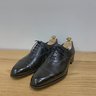 SOLD Edward Green Chelsea Black Leather Cap Toe Dress Shoe