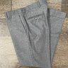 SOLD Samuelsohn Grey Flat Front S130 Trousers, Size 34, SS22