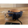 CESARE ATTOLINI blue suede belt - Size 115 / 46 (can be shortene) - New with Tags