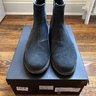 Bottega Veneta Calf Suede Chelsea Boots, Ardoise, Size 44 EU (Fits Large)