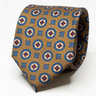 Brown Copper Medallion Tie Ancient Madder Necktie