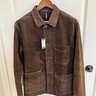 *sold* BMWT Chocolate Brown Heavyweight Suede Five-Pocket Chore Jacket - size 42