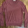 The Armoury Wool/Silk/Cashmere Crewneck Sweater - Raspberry, Size 46 (S)