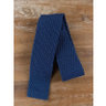BRIONI royal blue silk knit tie - NWT