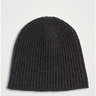 Begg charcoal wool knit cap